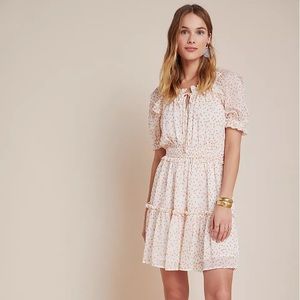 NWT Anthropologie Dawna Tiered Mini Dress